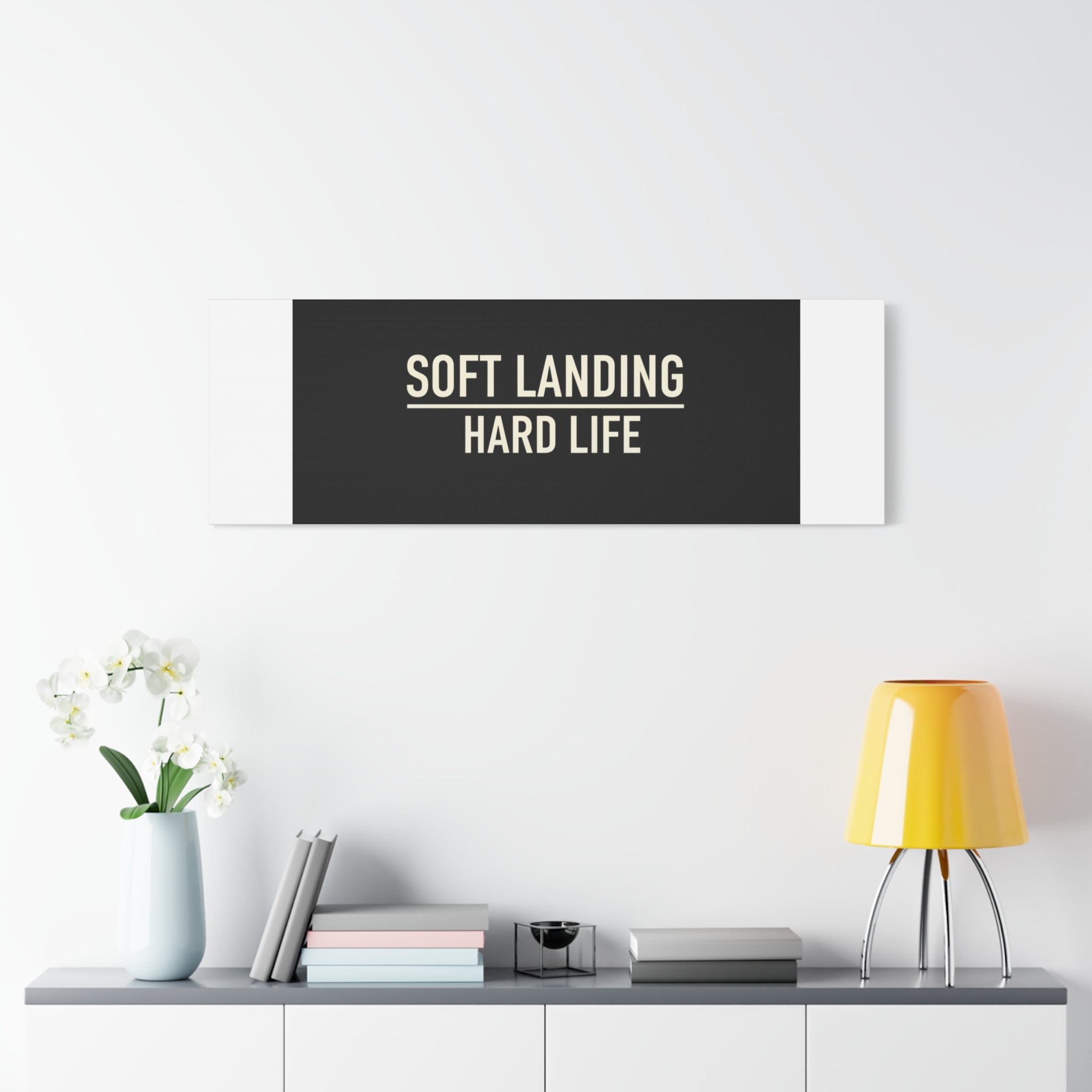 Soft Landing Hard Life Canvas | Gen-Z Slang, Internet Lingo
