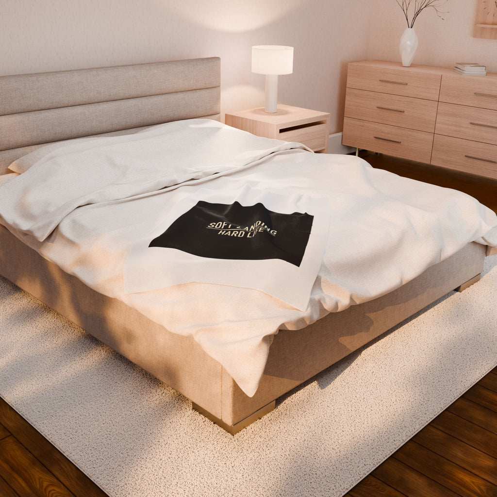 Soft Landing Hard Life Blanket | Gen-Z Slang, Internet Lingo