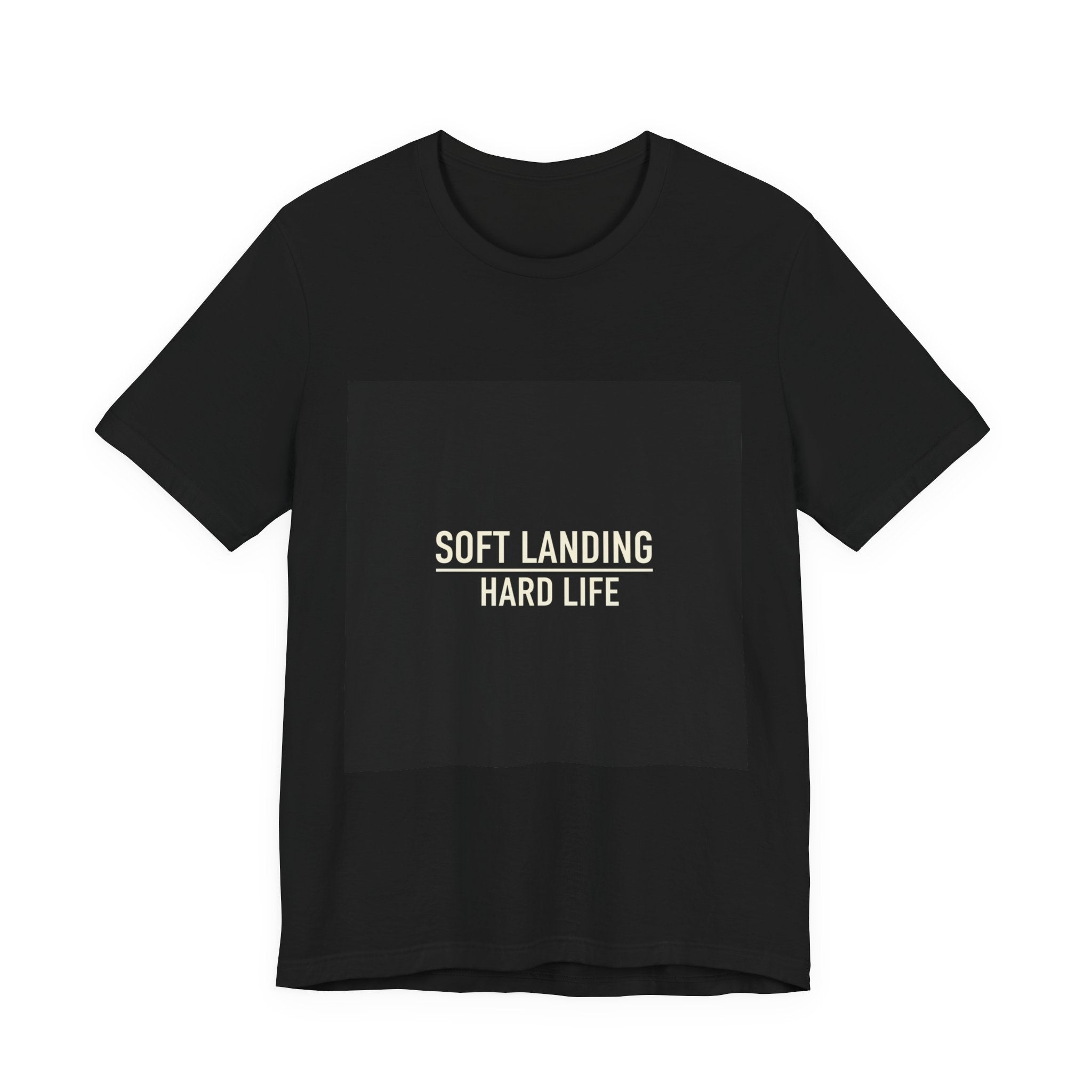 Soft Landing Hard Life Tee | Gen-Z Slang shirt, internet lingo tee