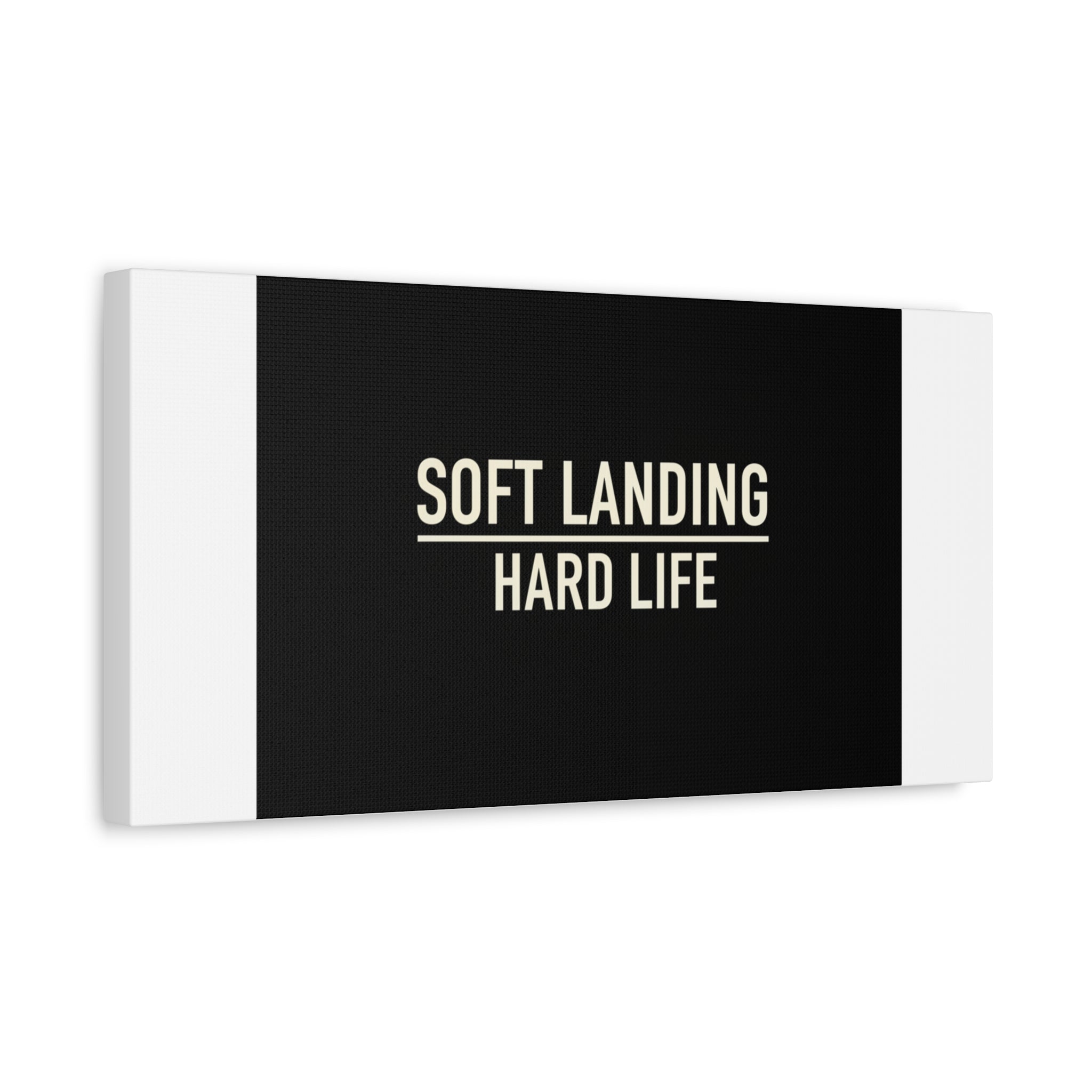 Soft Landing Hard Life Canvas | Gen-Z Slang, Internet Lingo