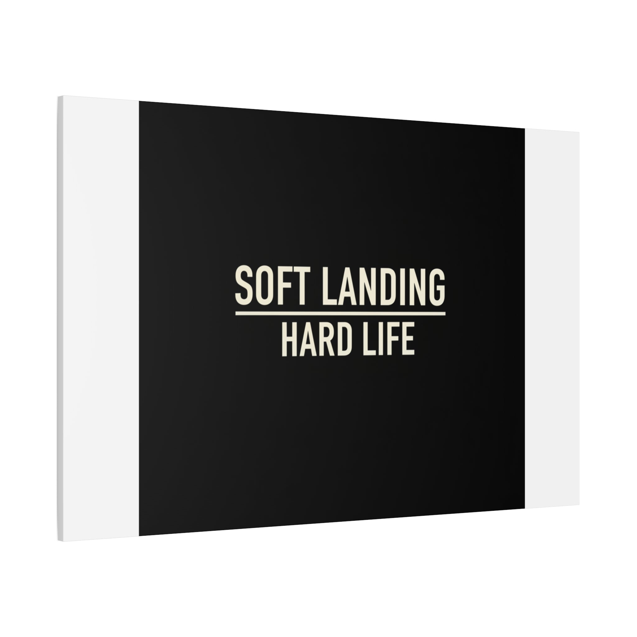 Soft Landing Hard Life Canvas | Gen-Z Slang, Internet Lingo