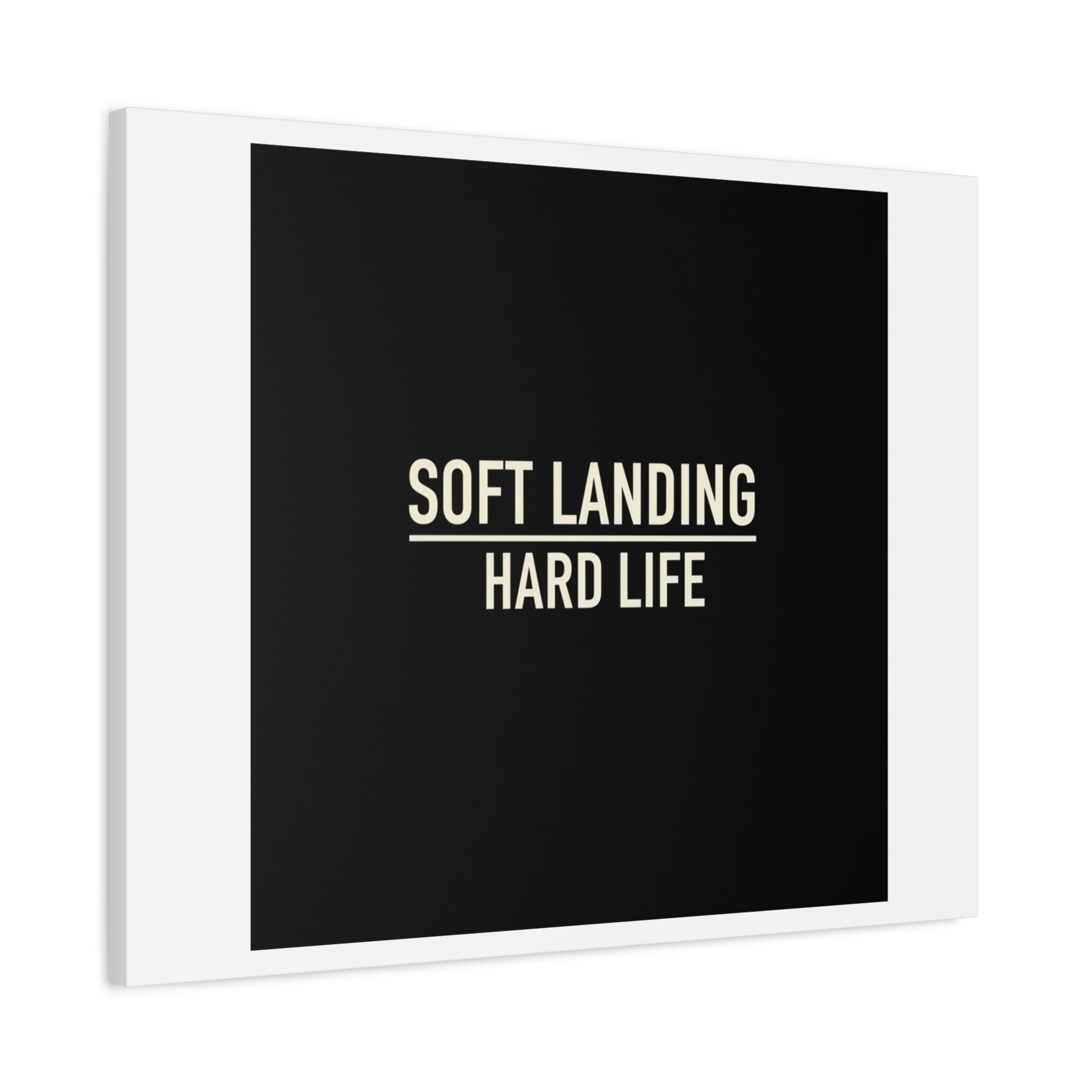 Soft Landing Hard Life Canvas | Gen-Z Slang, Internet Lingo