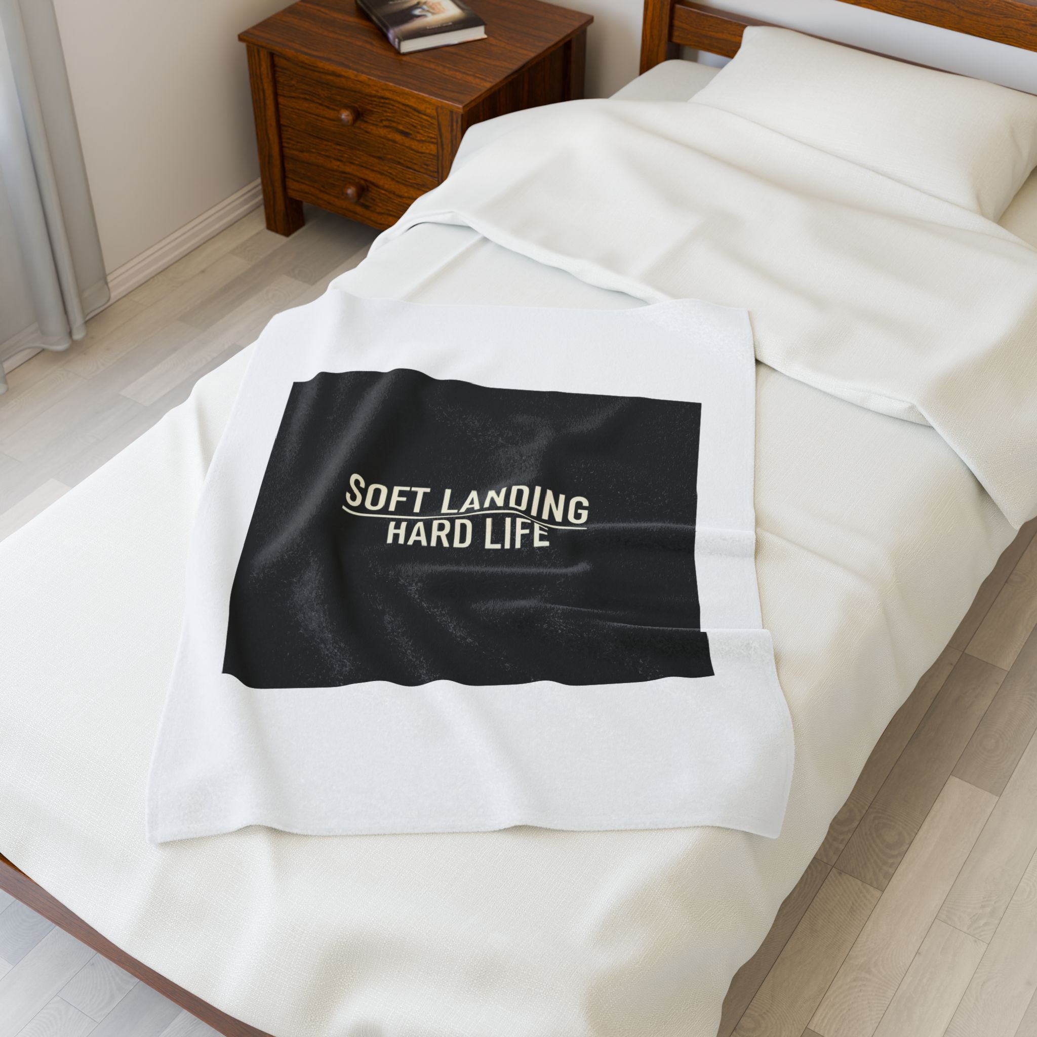 Soft Landing Hard Life Blanket | Gen-Z Slang, Internet Lingo