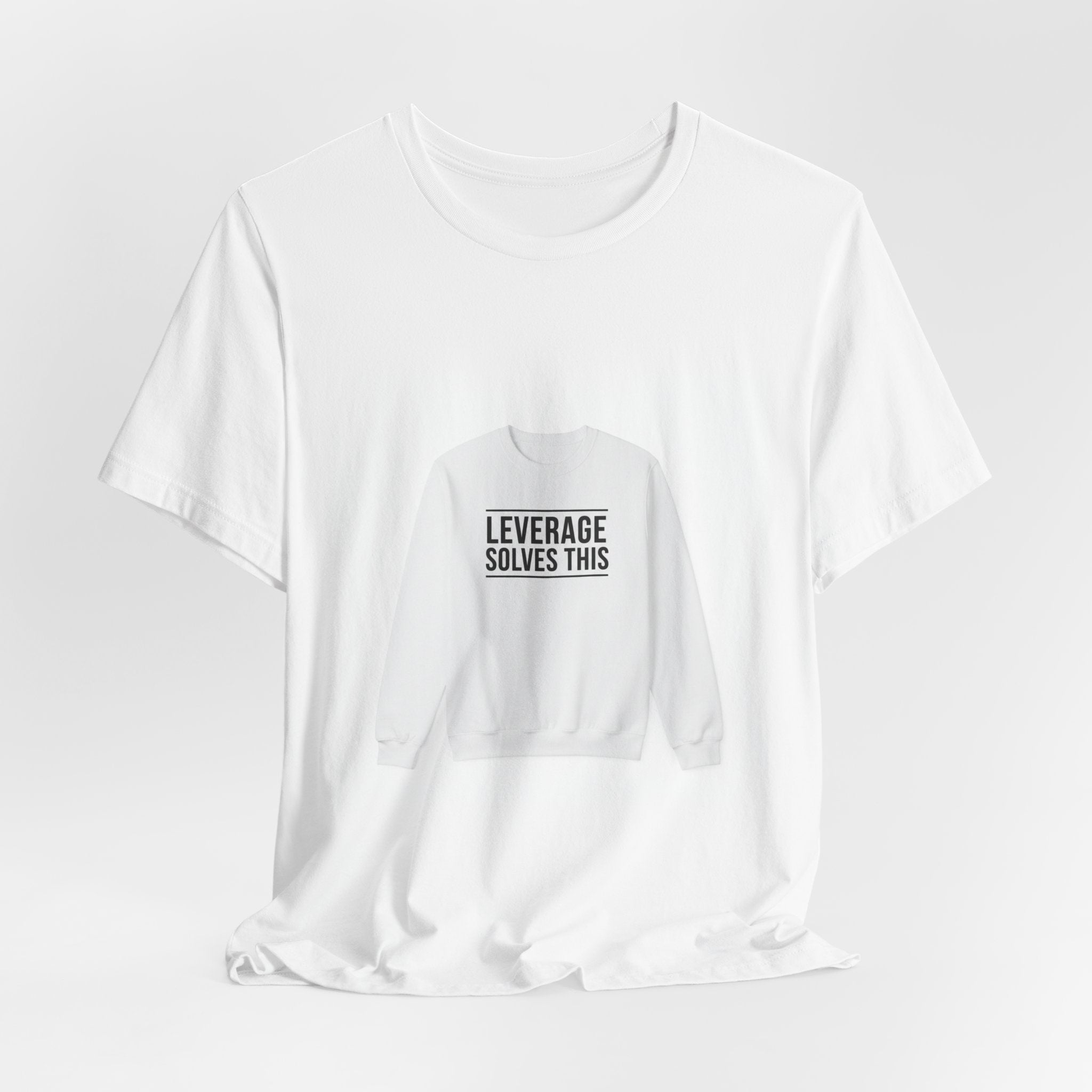 Leverage Solves This Tee | coffee lover, caffeine crew