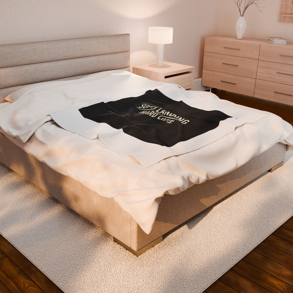 Soft Landing Hard Life Blanket | Gen-Z Slang, Internet Lingo