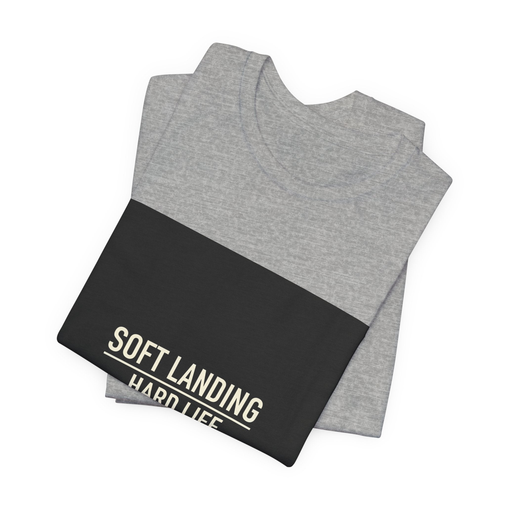 Soft Landing Hard Life Tee | Gen-Z Slang shirt, internet lingo tee