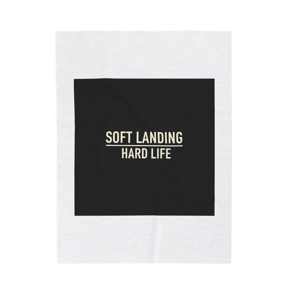 Soft Landing Hard Life Blanket | Gen-Z Slang, Internet Lingo