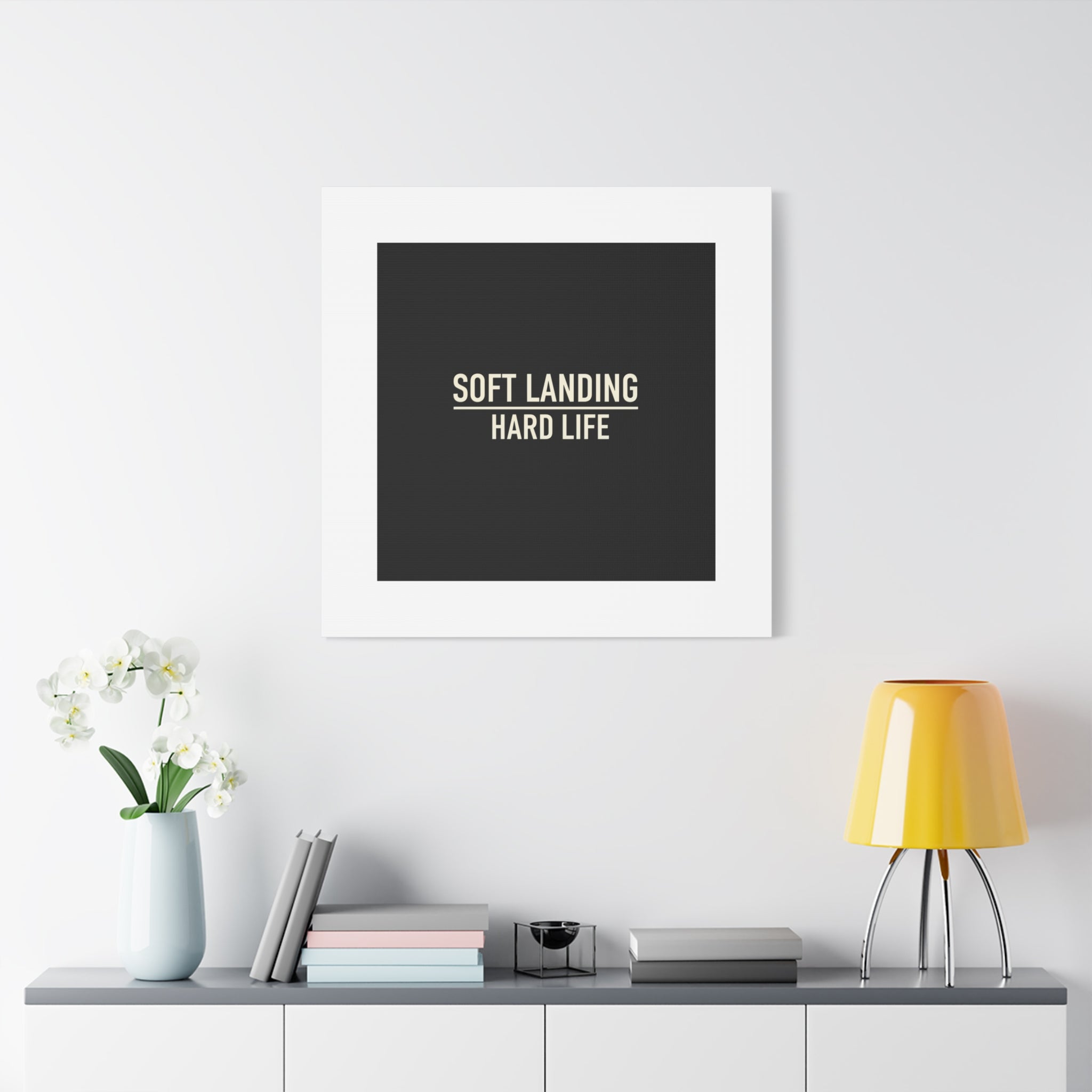 Soft Landing Hard Life Canvas | Gen-Z Slang, Internet Lingo