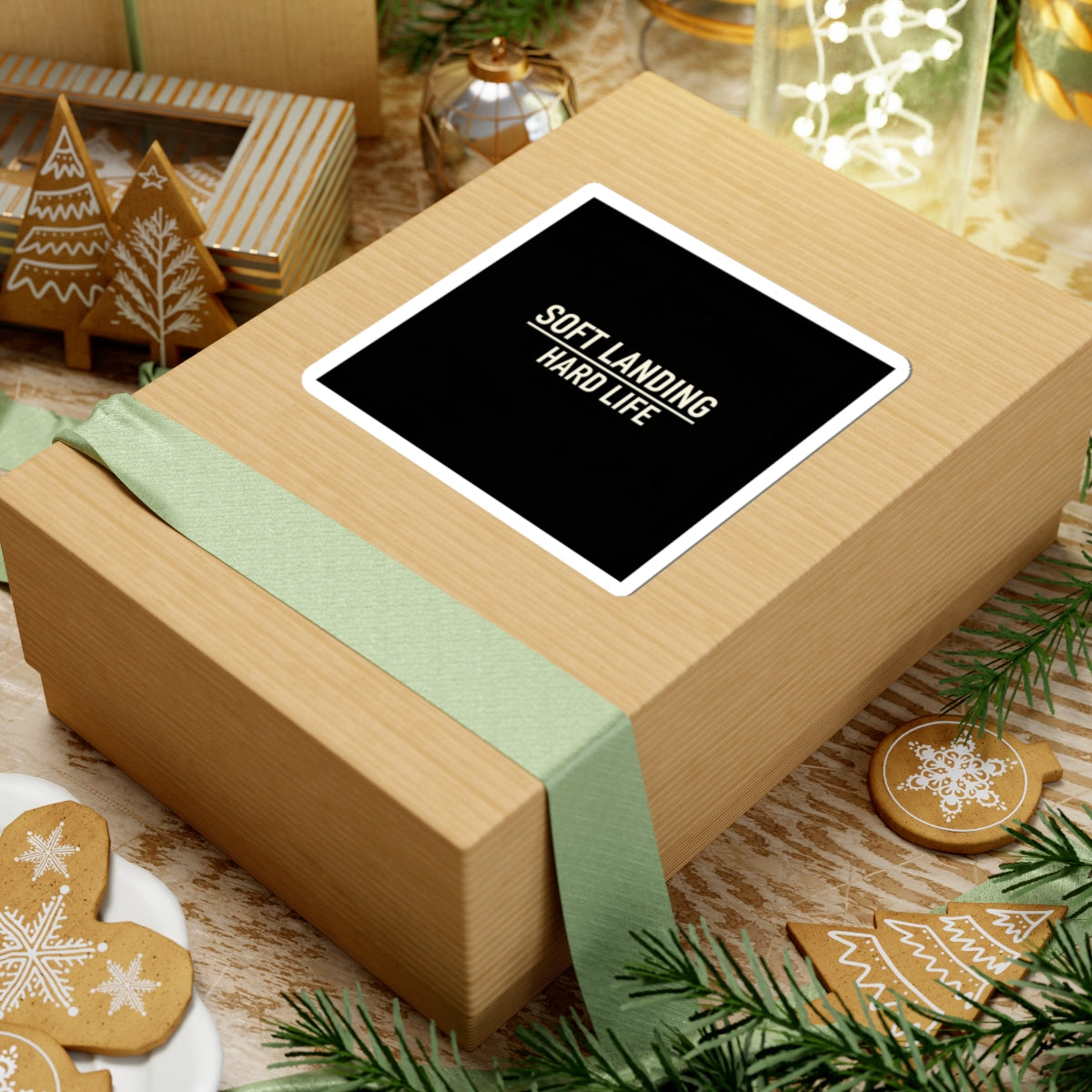 Soft Landing Hard Life sticker | cringe sticker, internet lingo