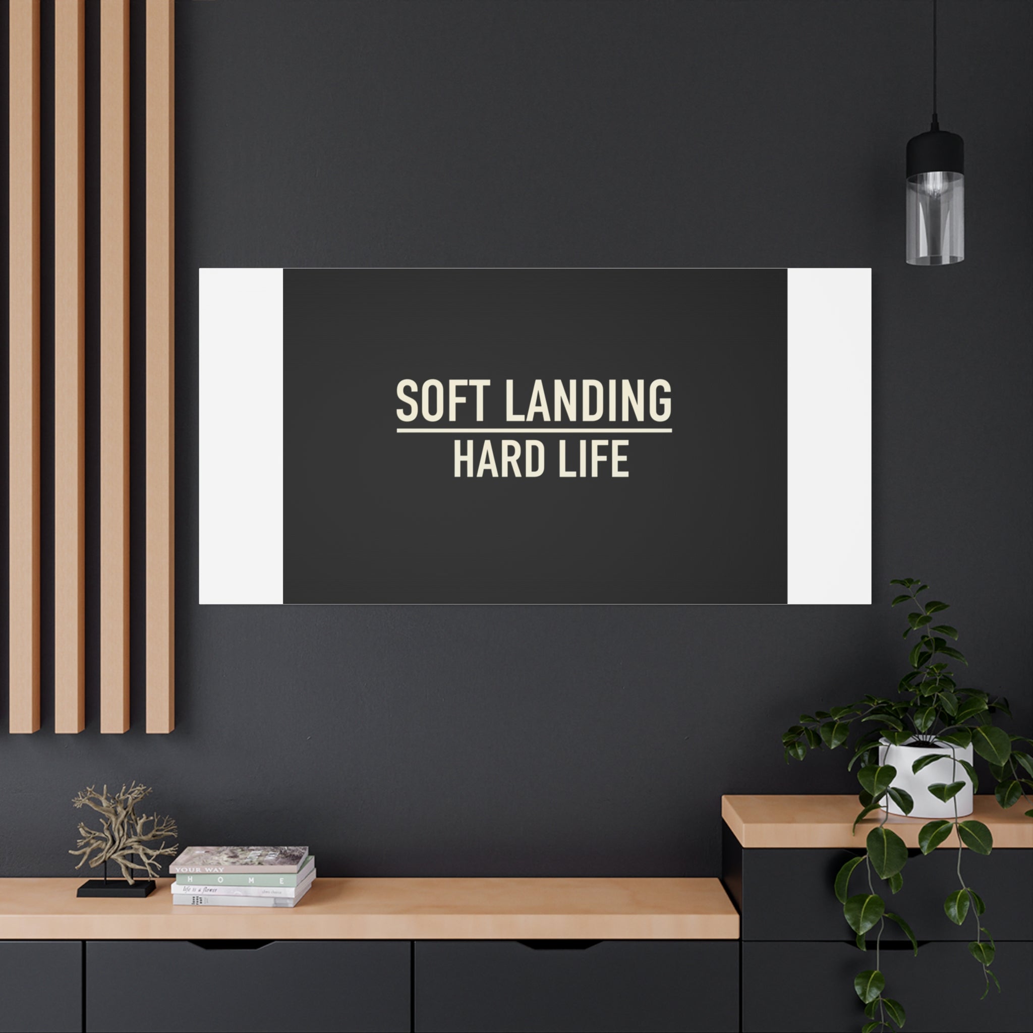 Soft Landing Hard Life Canvas | Gen-Z Slang, Internet Lingo