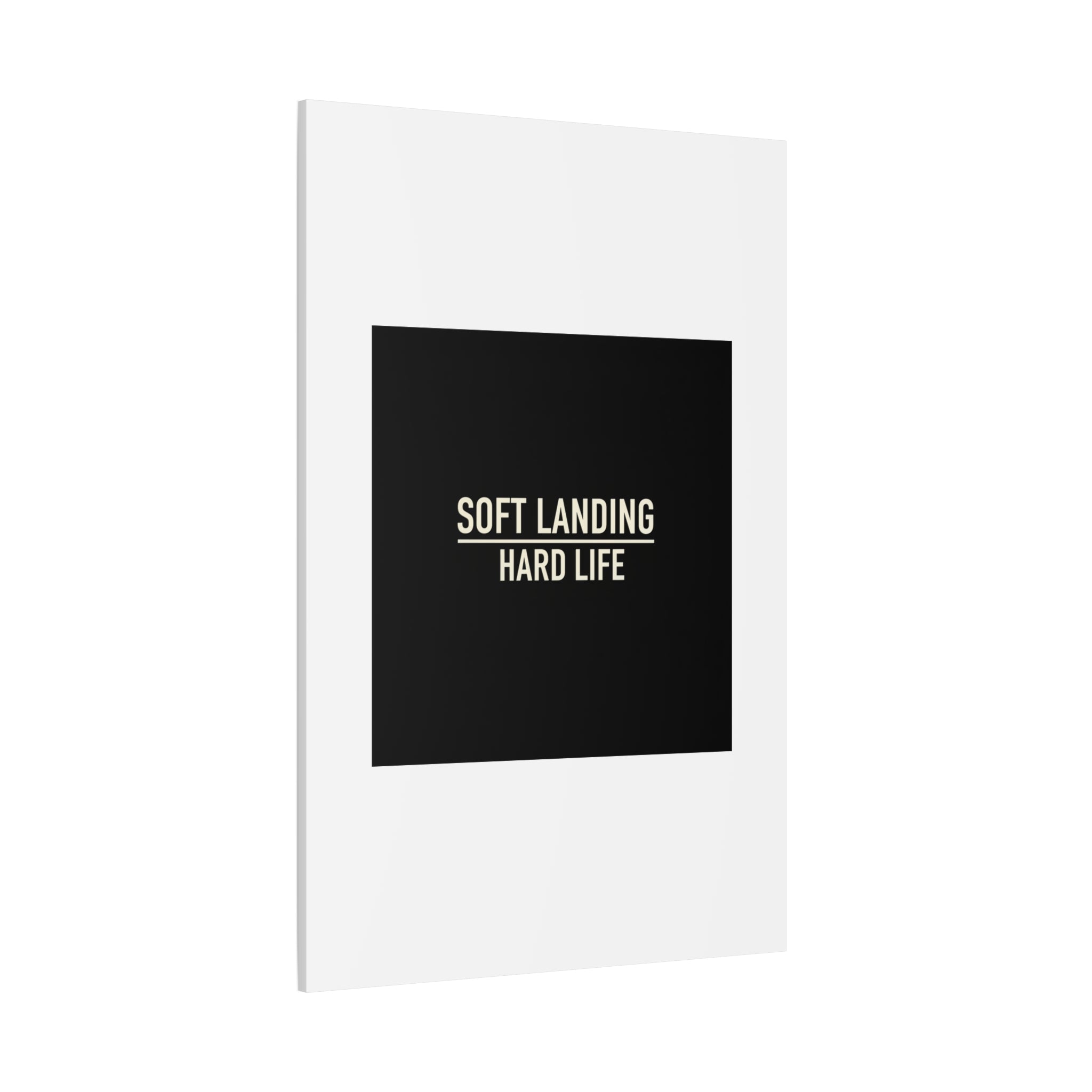 Soft Landing Hard Life Canvas | Gen-Z Slang, Internet Lingo