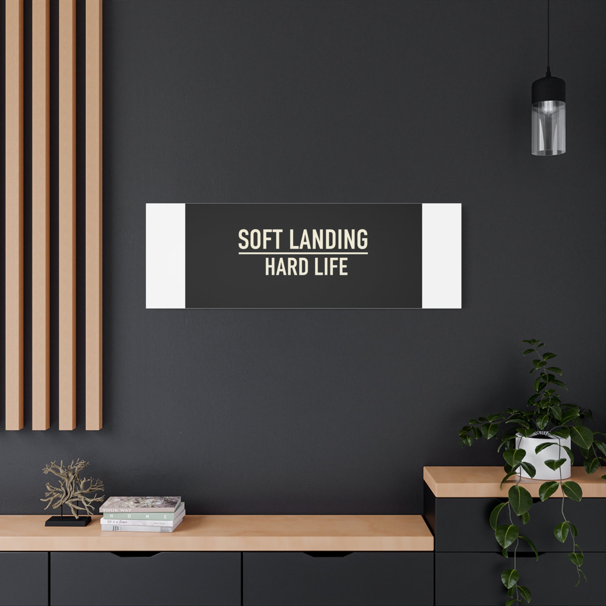 Soft Landing Hard Life Canvas | Gen-Z Slang, Internet Lingo