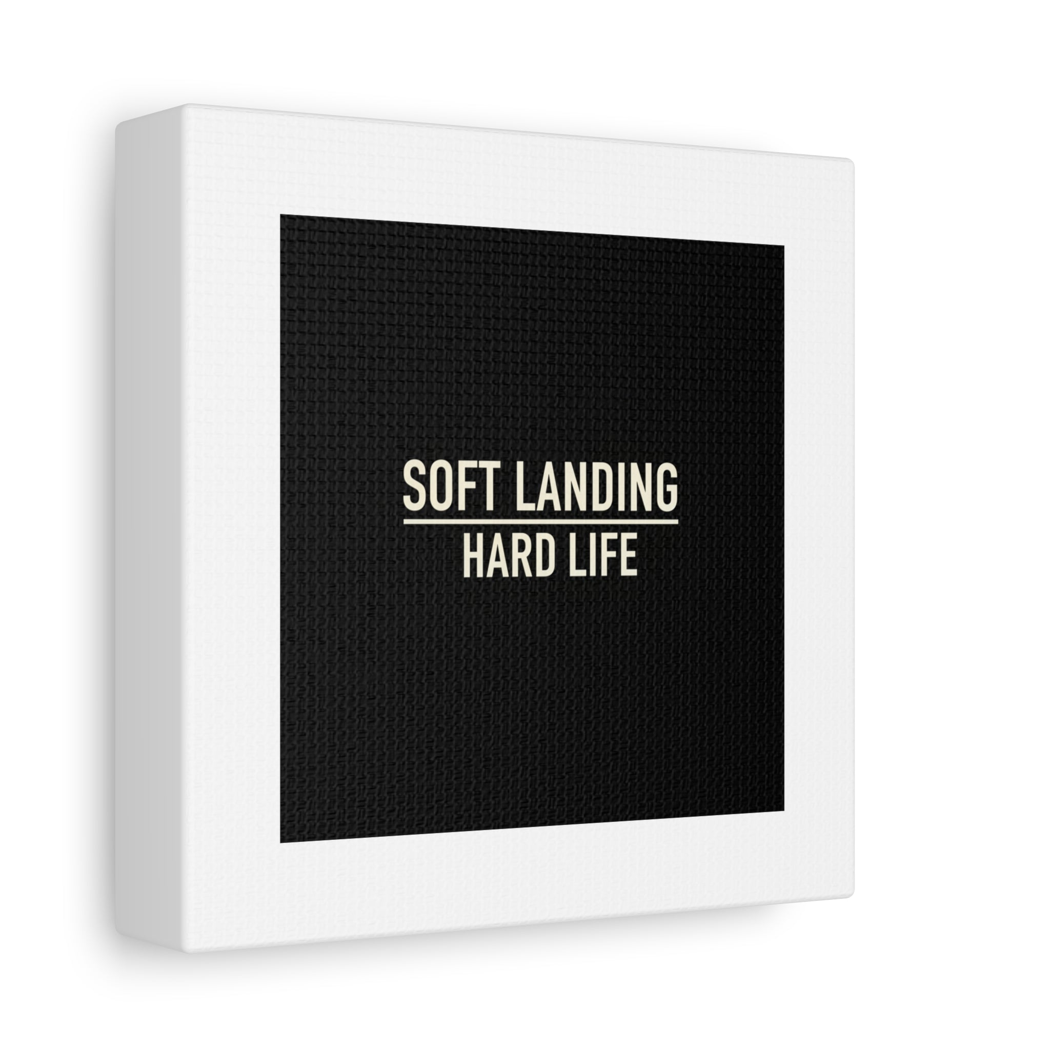 Soft Landing Hard Life Canvas | Gen-Z Slang, Internet Lingo