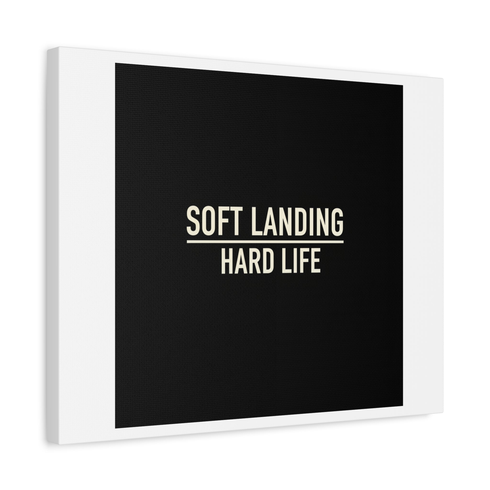 Soft Landing Hard Life Canvas | Gen-Z Slang, Internet Lingo