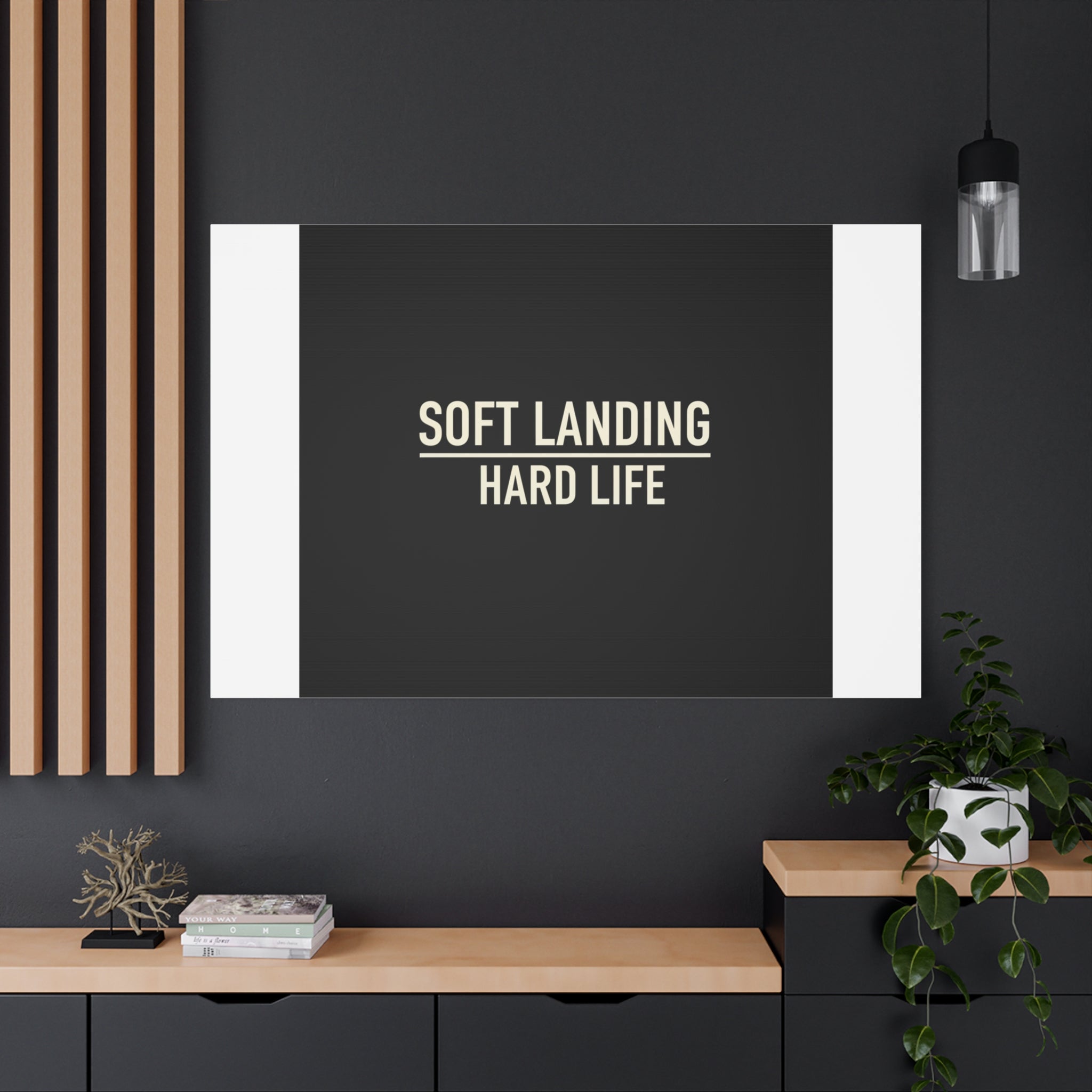 Soft Landing Hard Life Canvas | Gen-Z Slang, Internet Lingo
