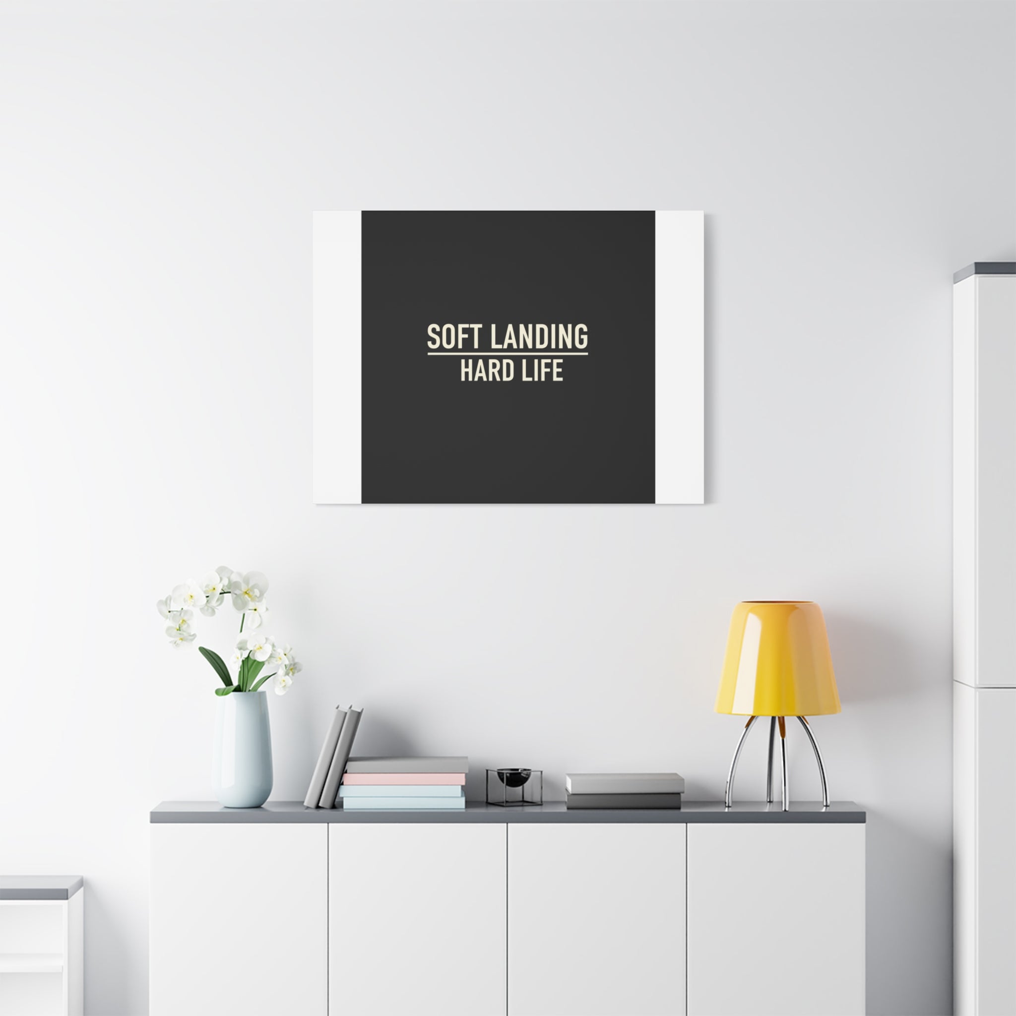 Soft Landing Hard Life Canvas | Gen-Z Slang, Internet Lingo
