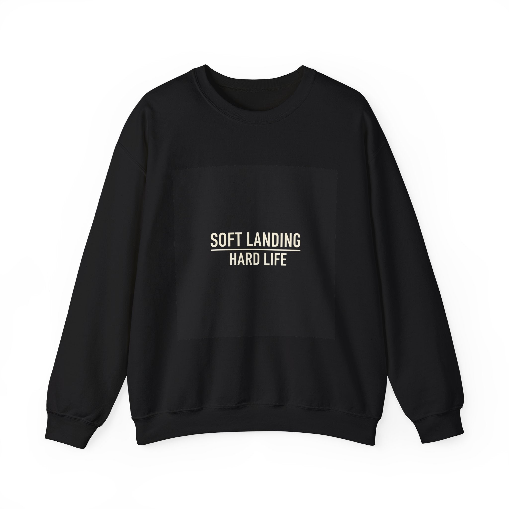 Soft Landing Hard Life sweatshirt | Gen-Z slang, internet lingo crewneck