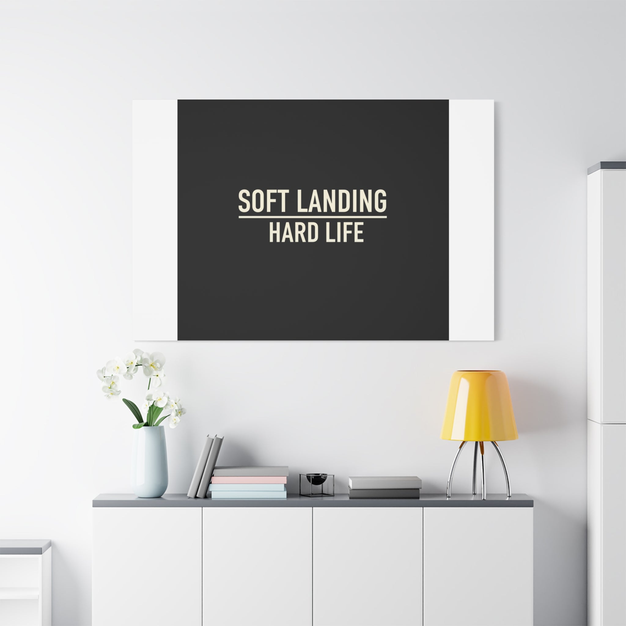 Soft Landing Hard Life Canvas | Gen-Z Slang, Internet Lingo