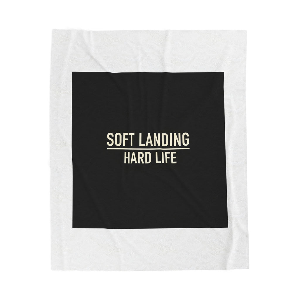 Soft Landing Hard Life Blanket | Gen-Z Slang, Internet Lingo