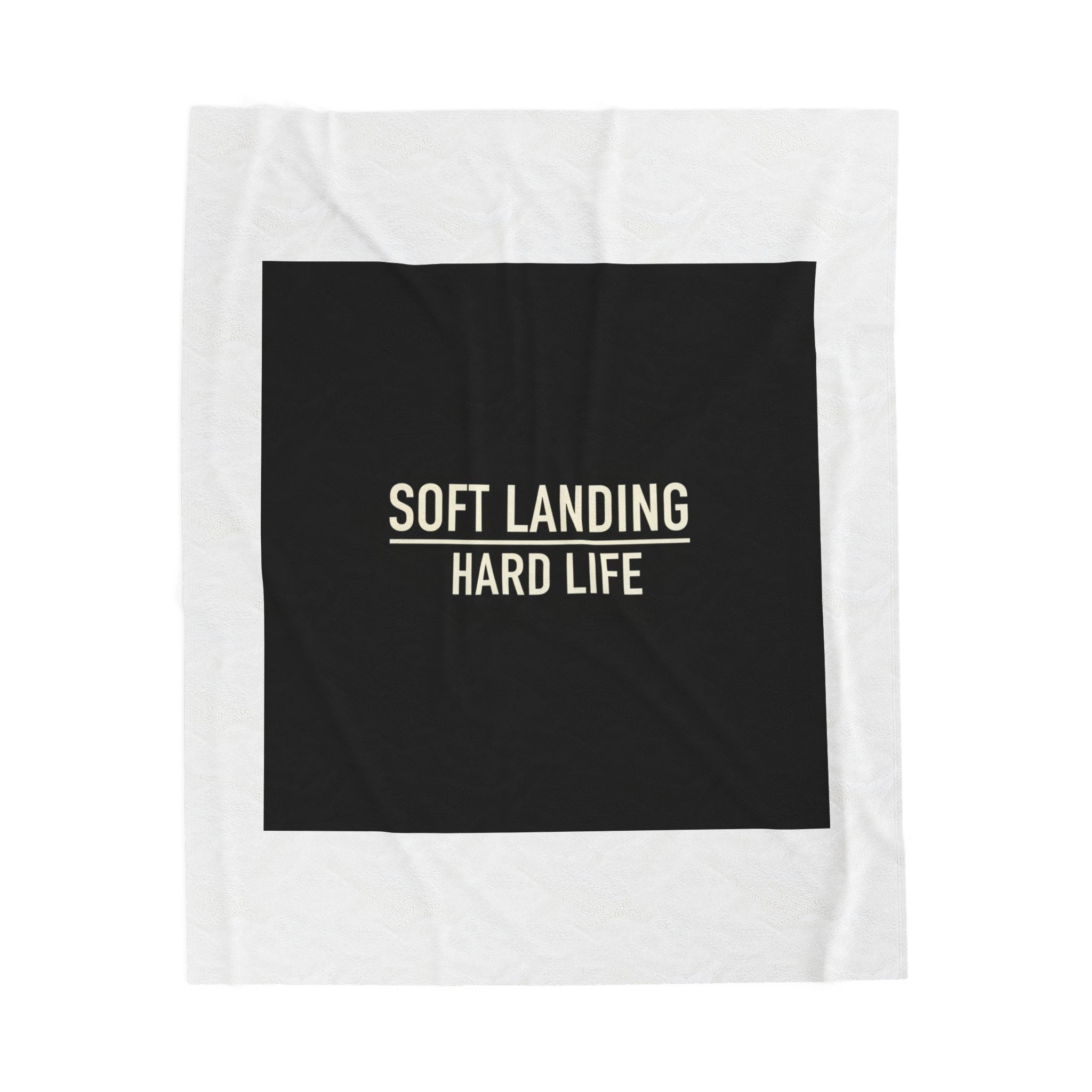 Soft Landing Hard Life Blanket | Gen-Z Slang, Internet Lingo