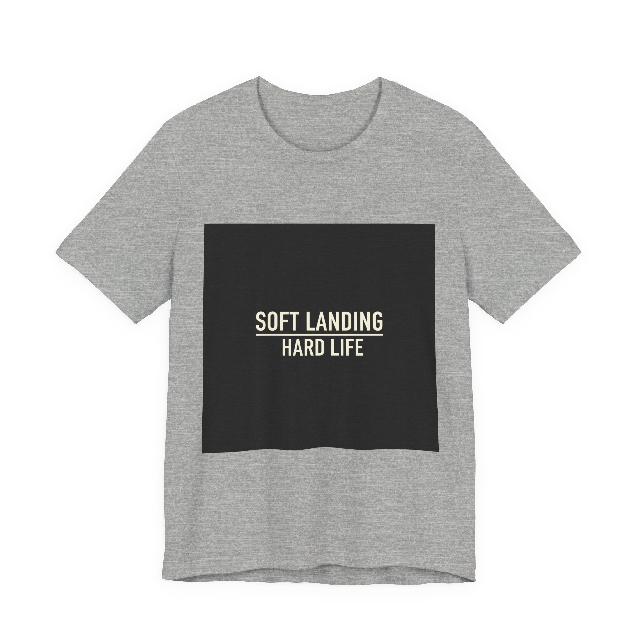 Soft Landing Hard Life Tee | Gen-Z Slang shirt, internet lingo tee