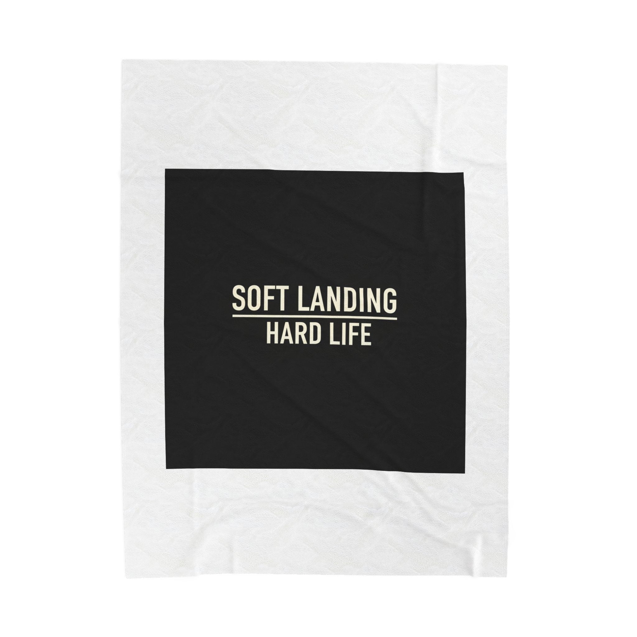 Soft Landing Hard Life Blanket | Gen-Z Slang, Internet Lingo
