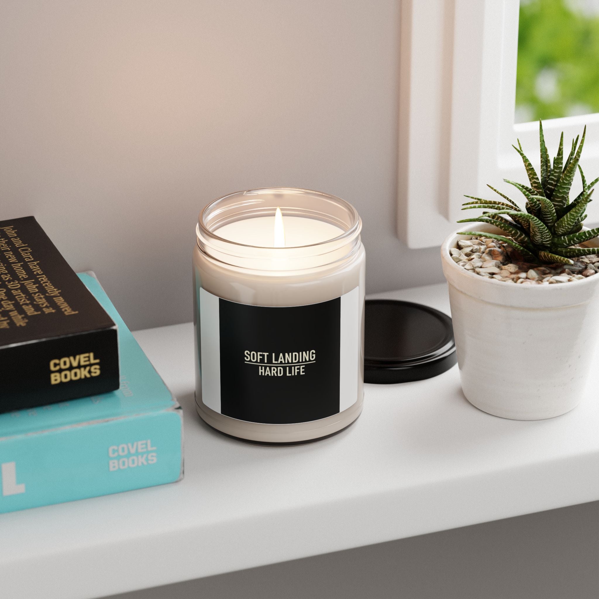 Soft Landing Hard Life Candle | Gen-Z Slang, Internet Lingo Soy Candle