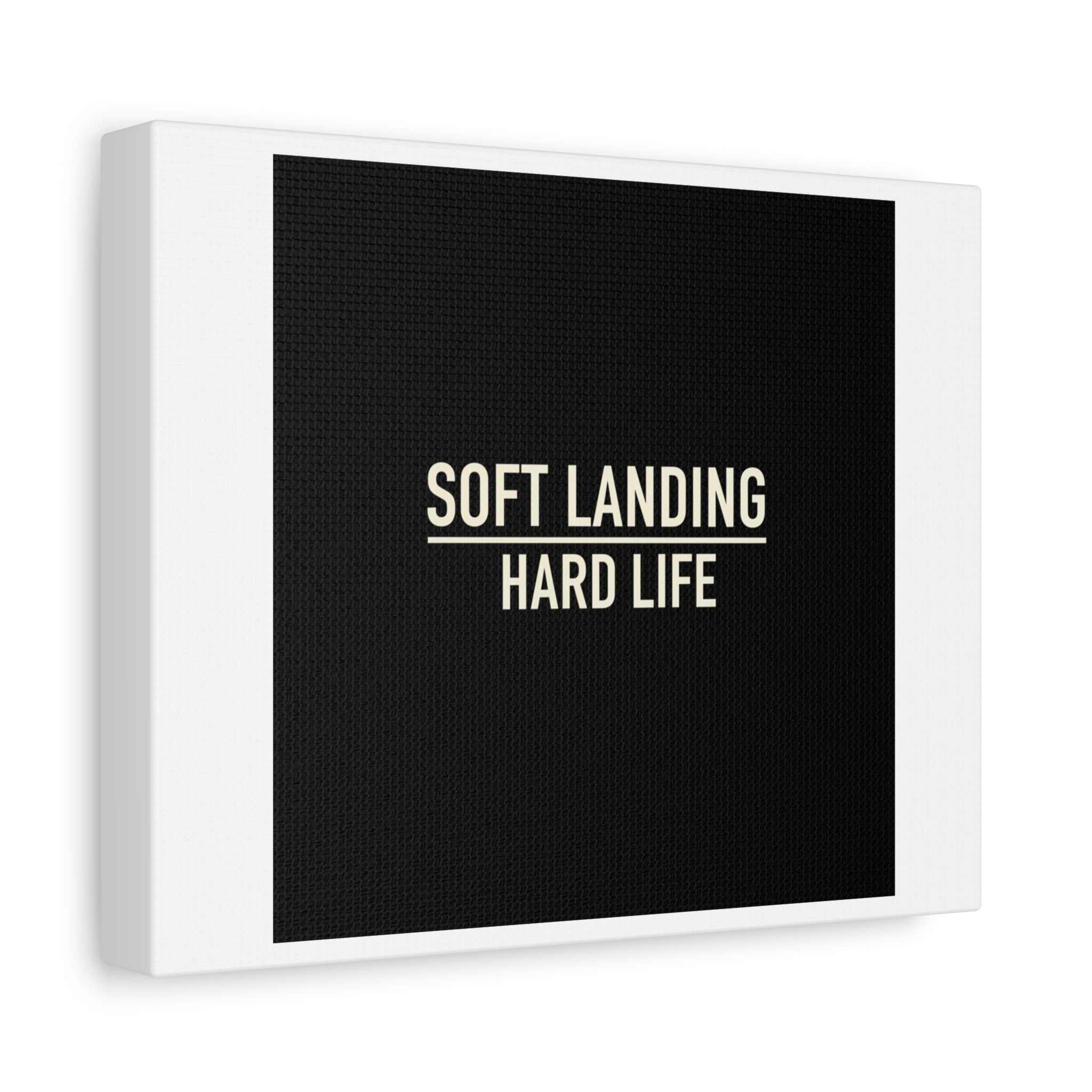 Soft Landing Hard Life Canvas | Gen-Z Slang, Internet Lingo