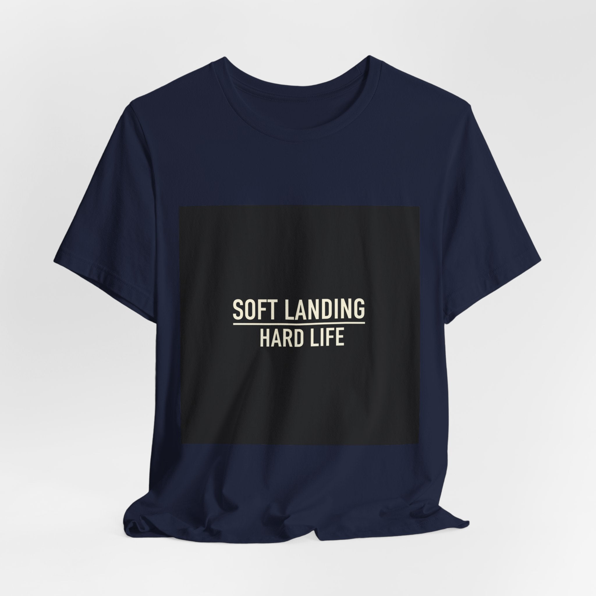 Soft Landing Hard Life Tee | Gen-Z Slang shirt, internet lingo tee