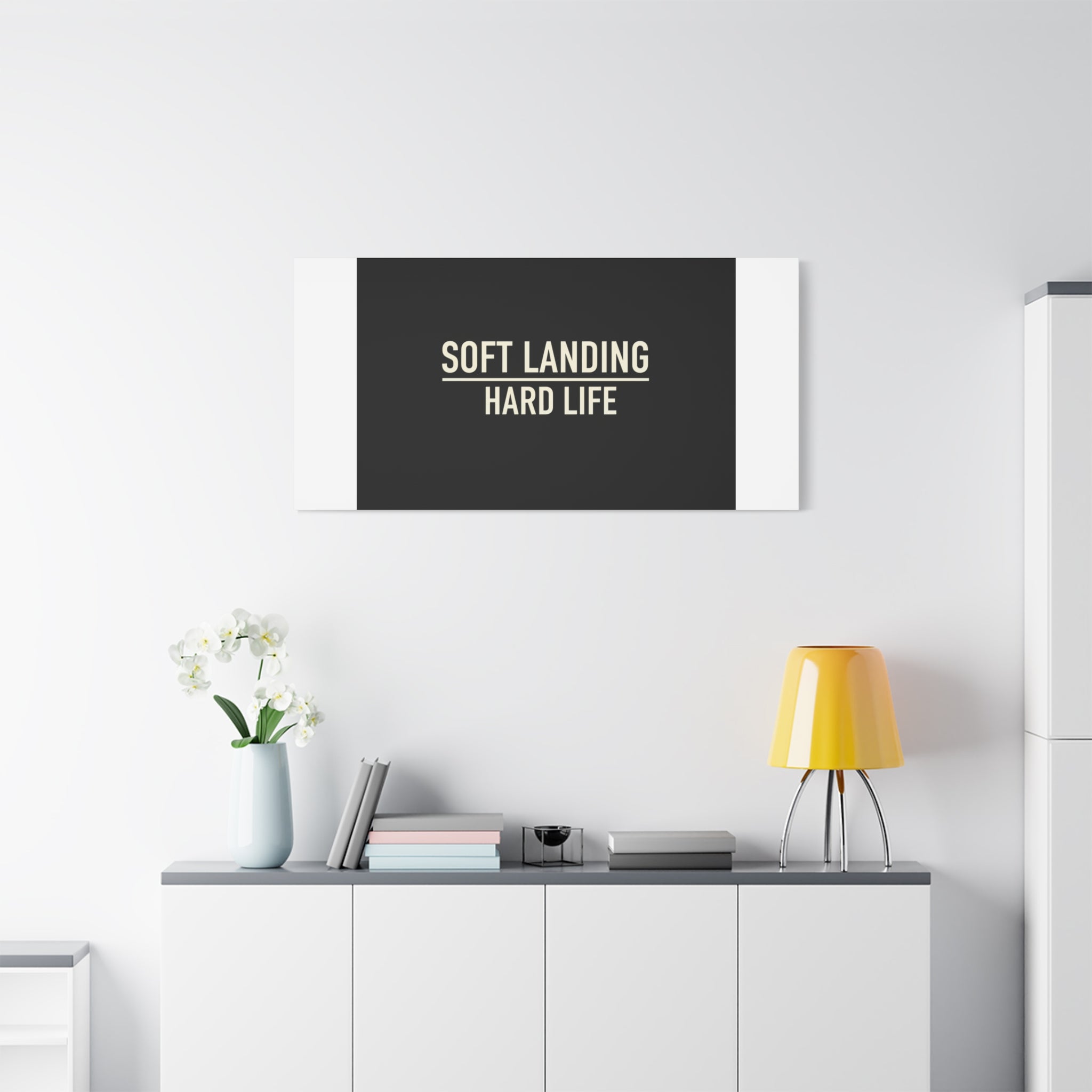 Soft Landing Hard Life Canvas | Gen-Z Slang, Internet Lingo