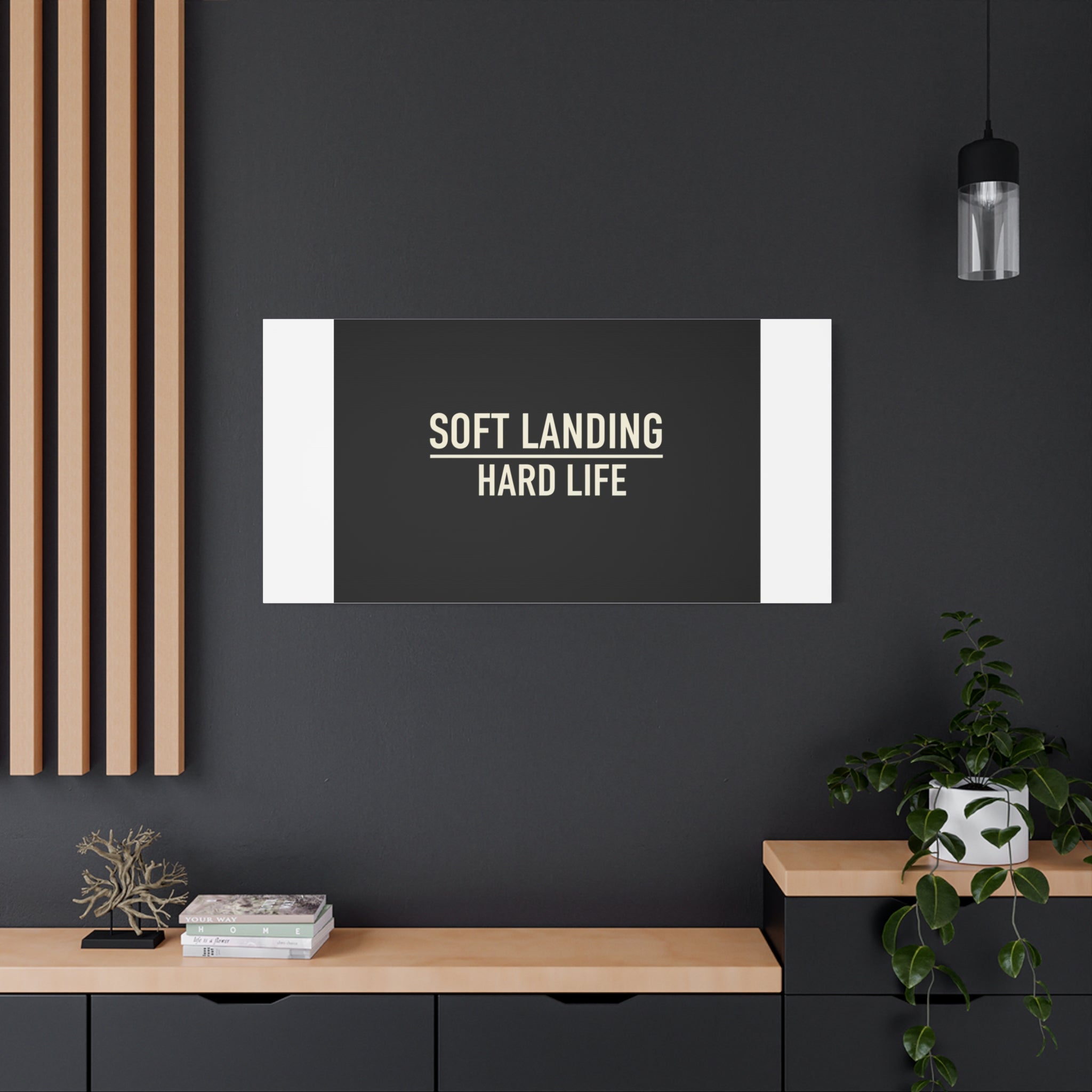 Soft Landing Hard Life Canvas | Gen-Z Slang, Internet Lingo