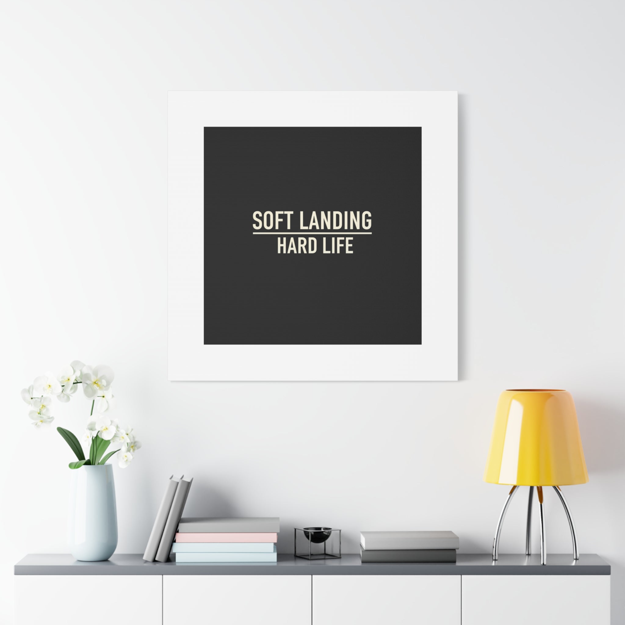 Soft Landing Hard Life Canvas | Gen-Z Slang, Internet Lingo