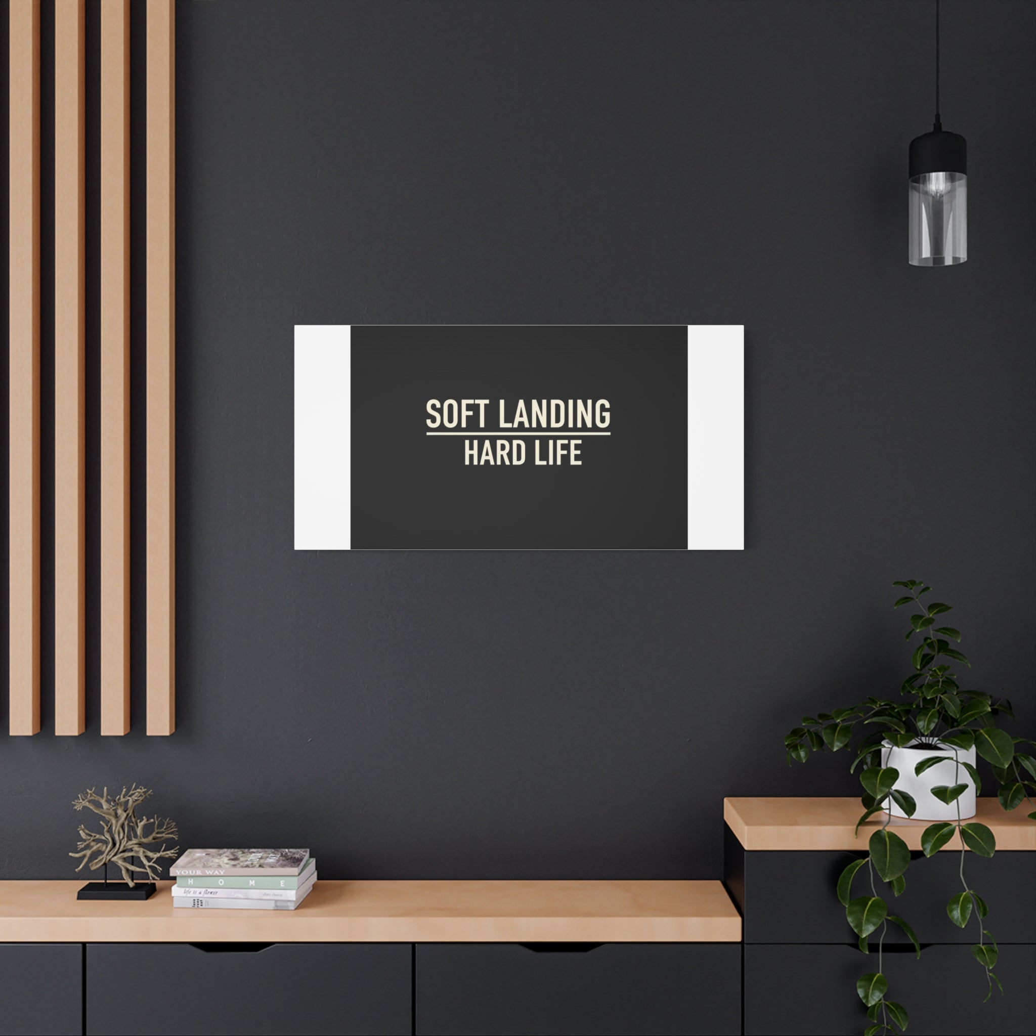 Soft Landing Hard Life Canvas | Gen-Z Slang, Internet Lingo