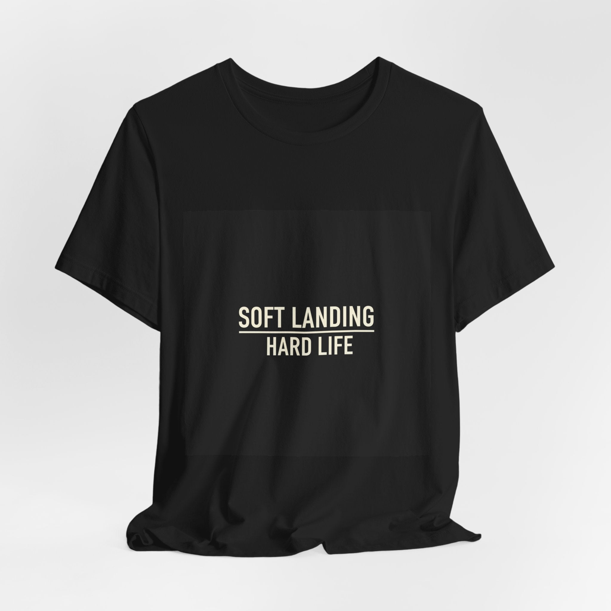 Soft Landing Hard Life Tee | Gen-Z Slang shirt, internet lingo tee