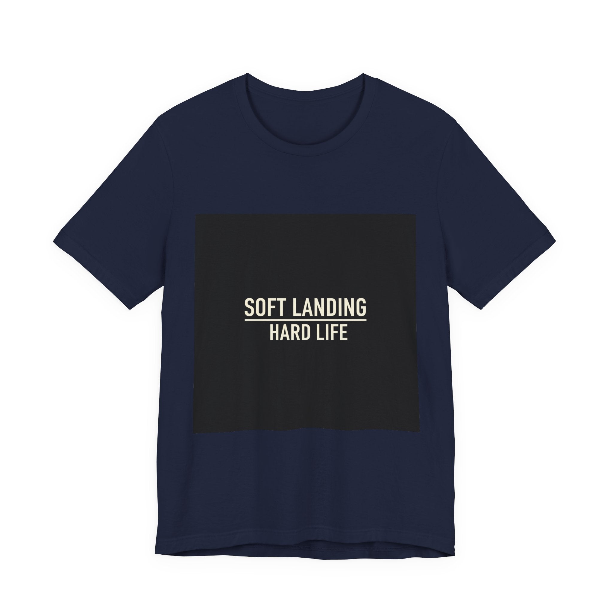 Soft Landing Hard Life Tee | Gen-Z Slang shirt, internet lingo tee