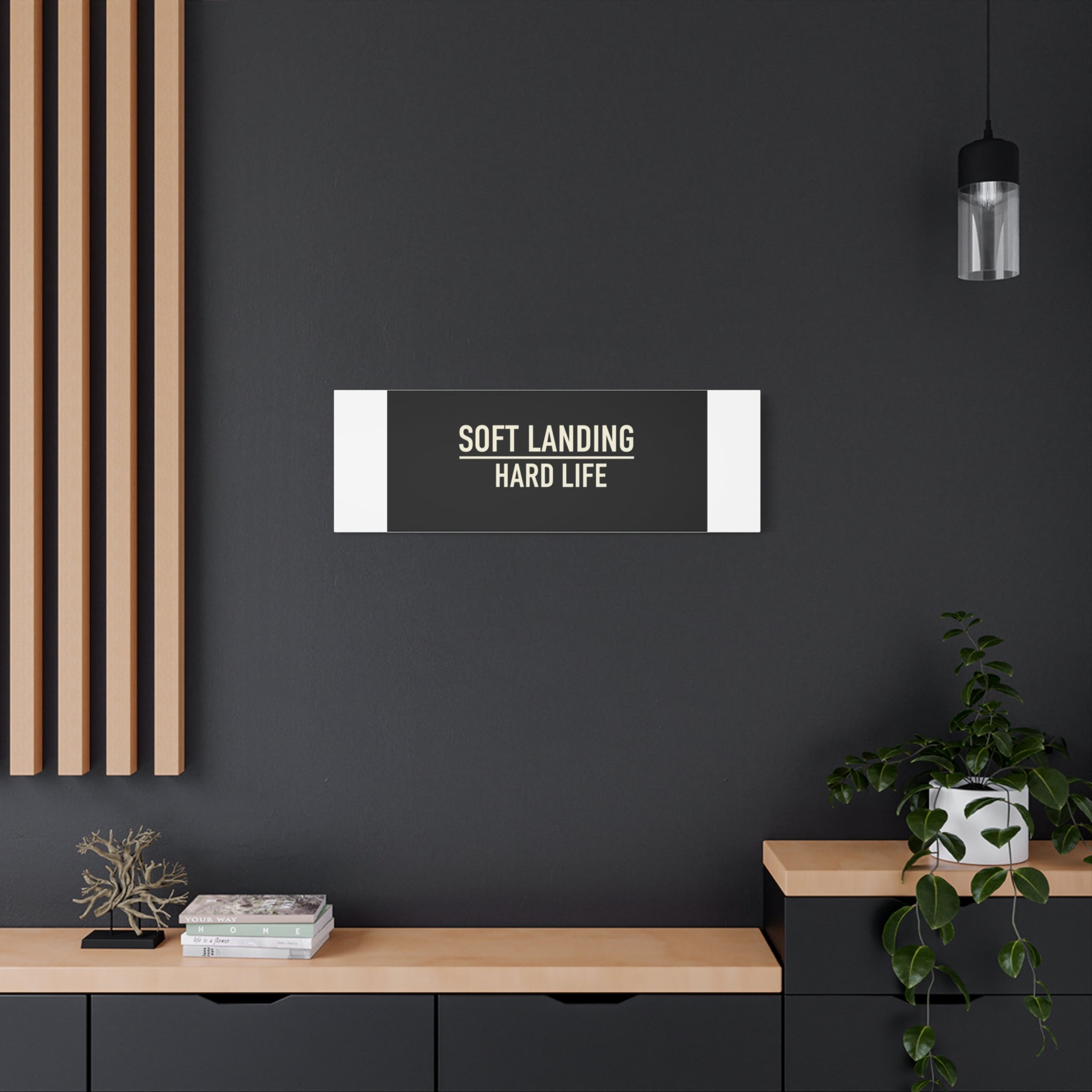 Soft Landing Hard Life Canvas | Gen-Z Slang, Internet Lingo