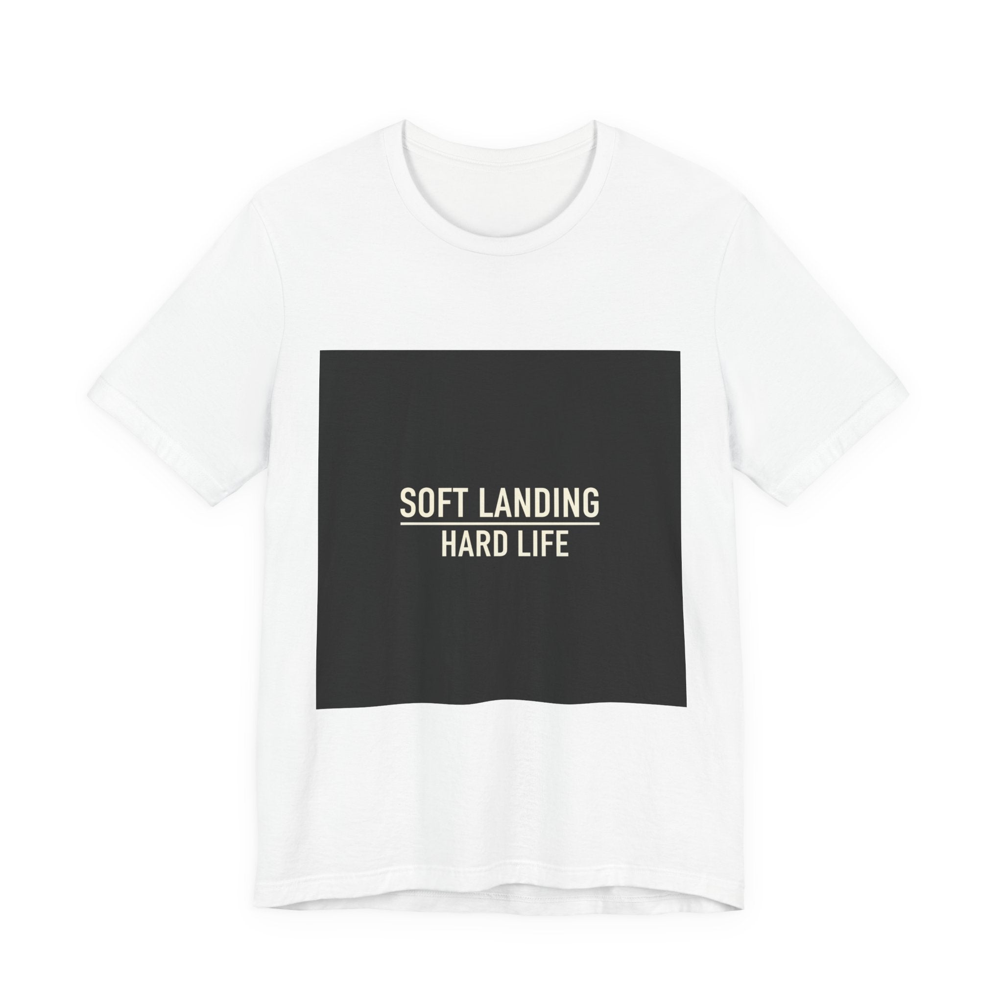 Soft Landing Hard Life Tee | Gen-Z Slang shirt, internet lingo tee